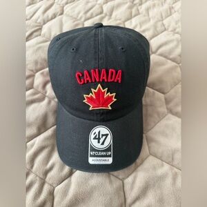 Team Canada IIHF '47 Sure Shot Clean Up Hat - Black | Adjustable